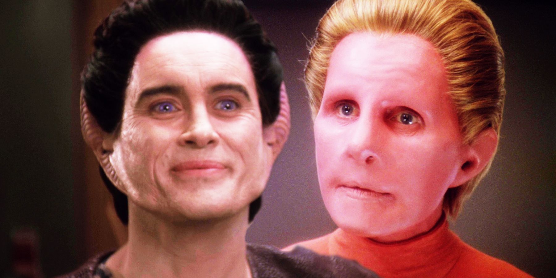 Jeffrey Combs as Weyoun and Salome Jens as the Female Changeling