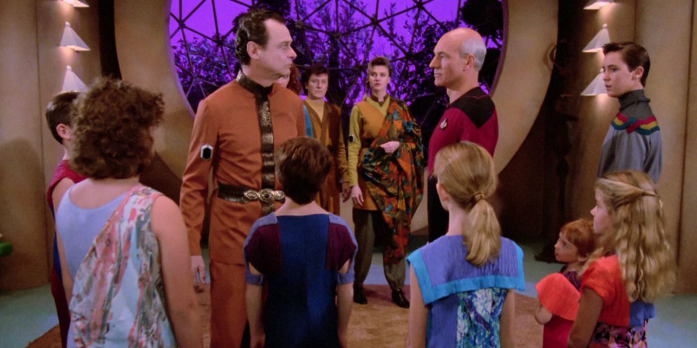 Star Trek TNG When the Bough Breaks Picard children Aldeans