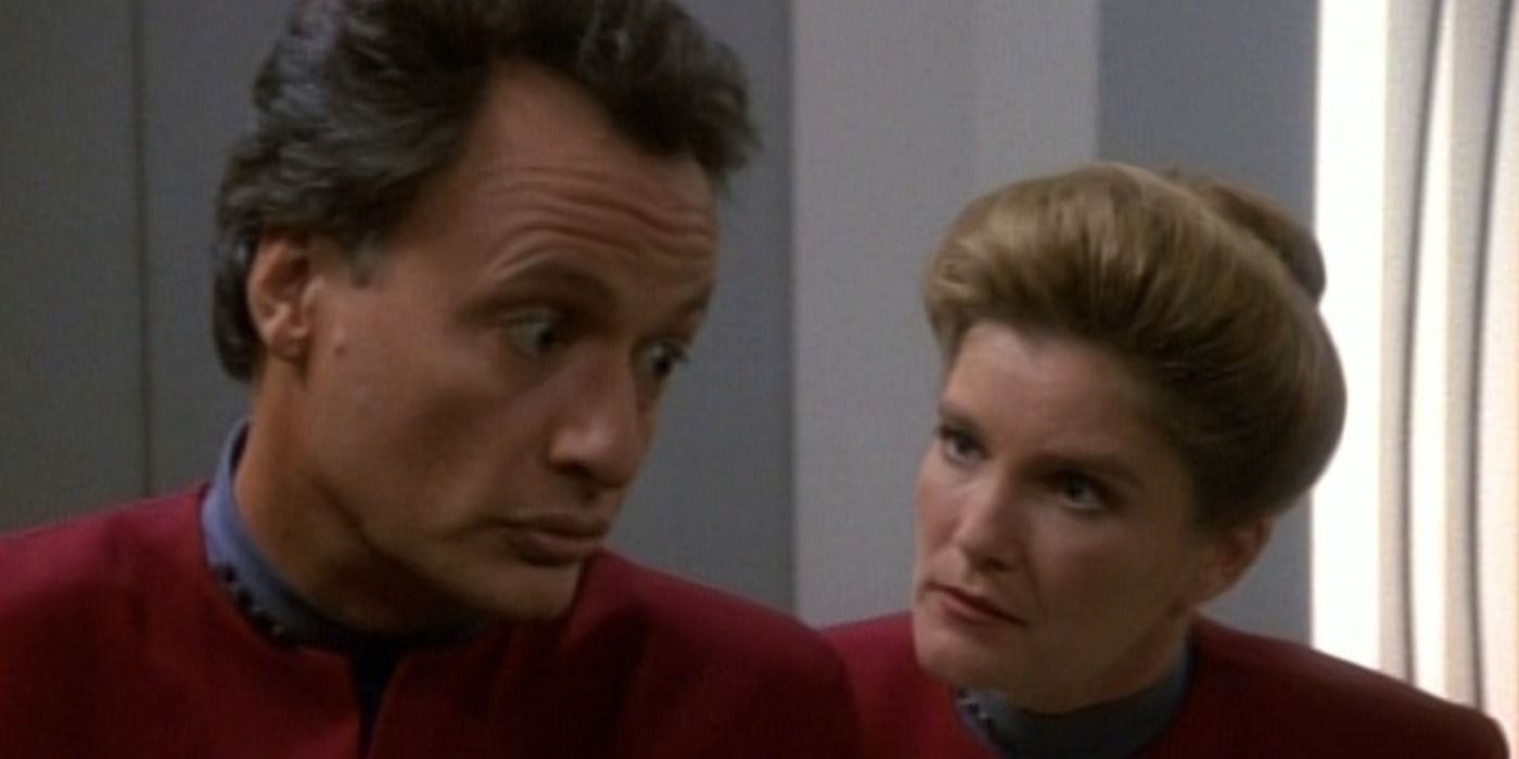 Star Trek Voyager Death Wish Q Captain Janeway