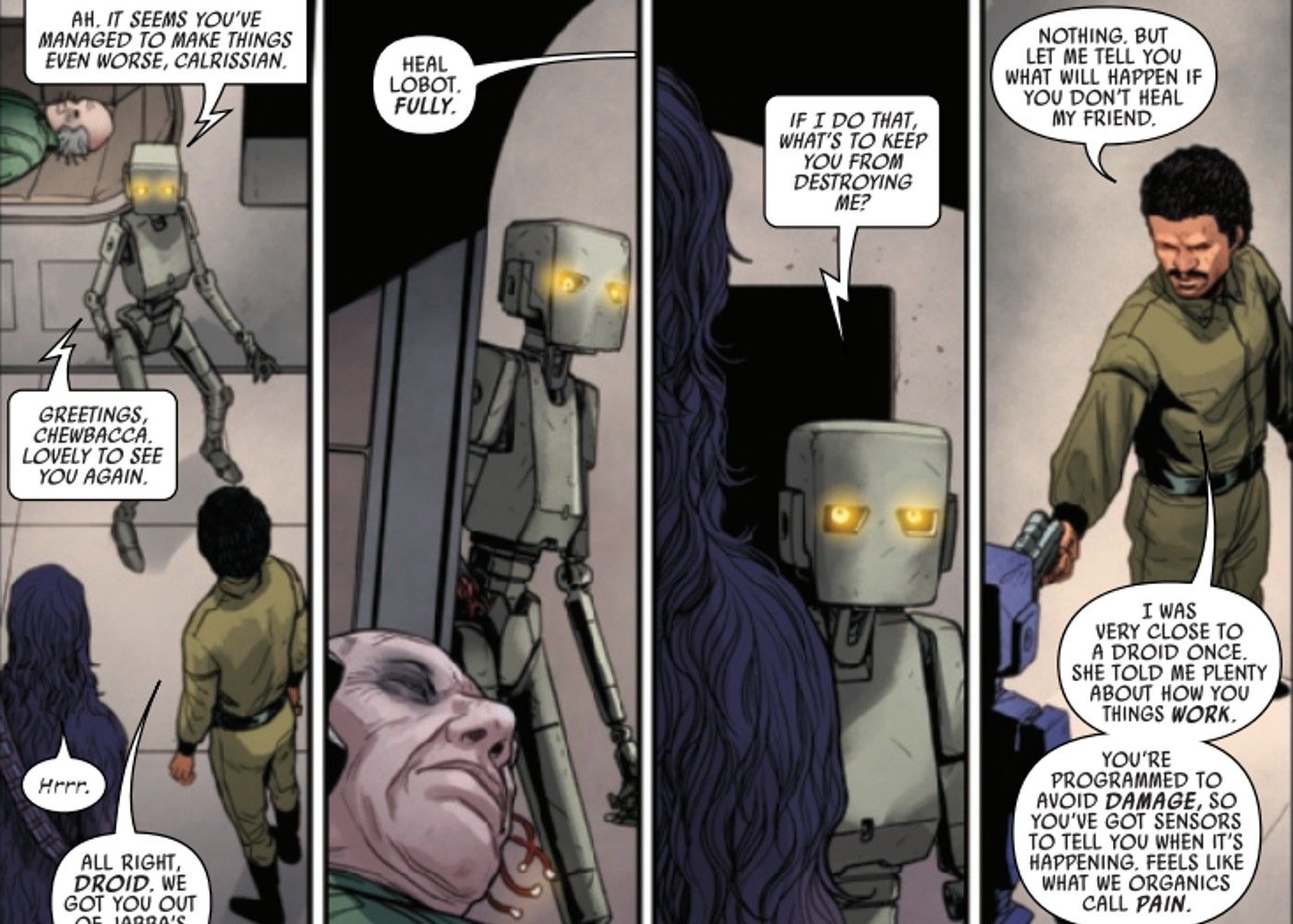 Lando proves Droids feel pain in Star Wars #41