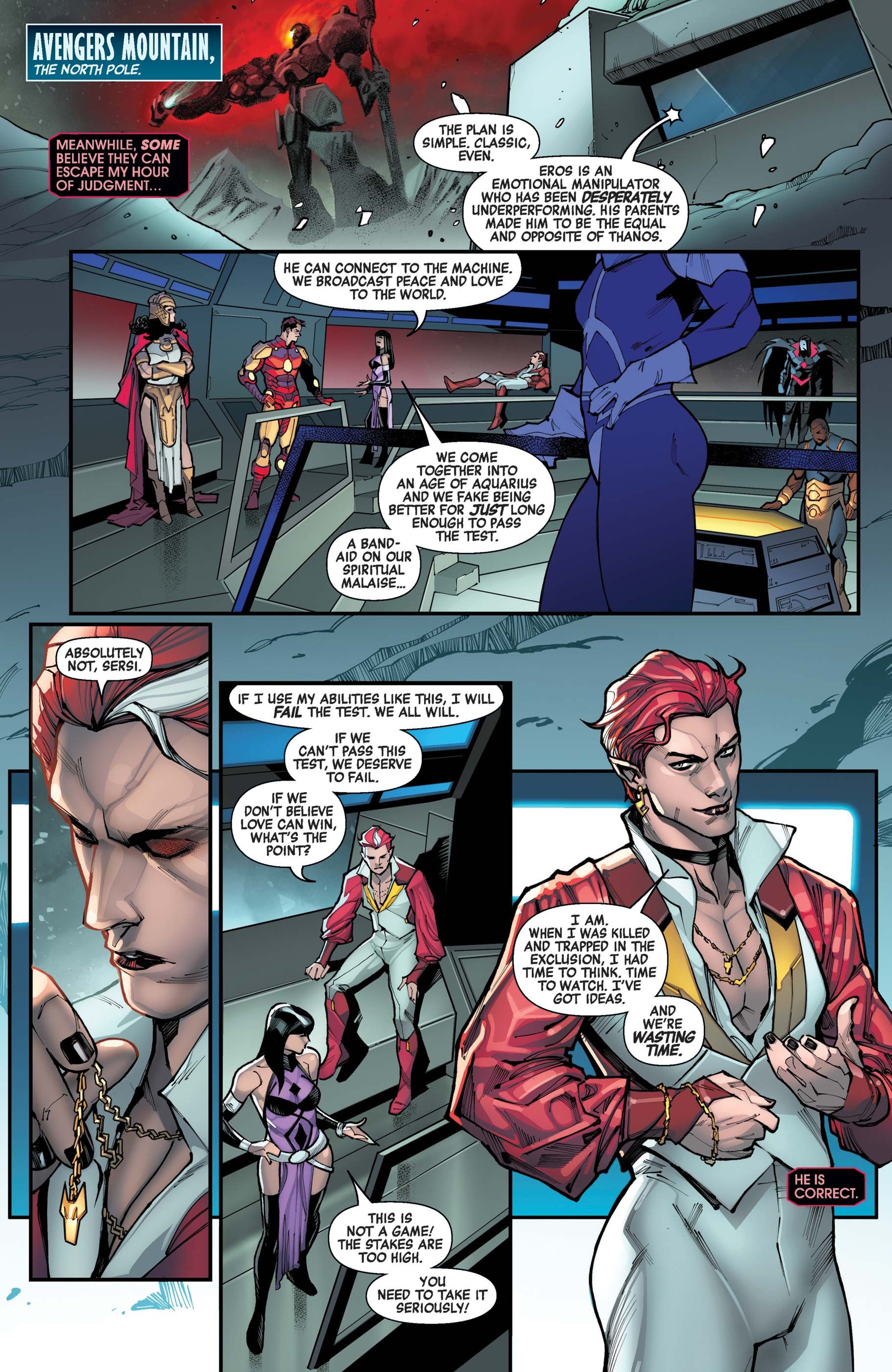 Starfox refuses to use his powers to manipulate people in A.X.E. Judgment Day #4