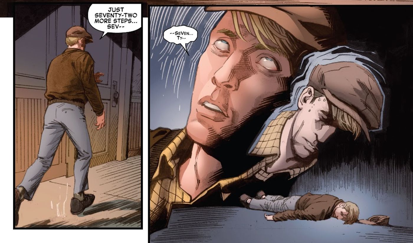 Steve Rogers falls unconscious after hauling heavy bricks in Captain America #4. 