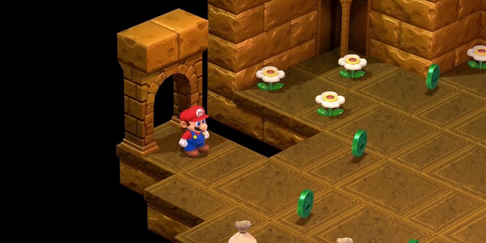 Belome Temple&rsquo;s secret treasure room in Super Mario RPG.