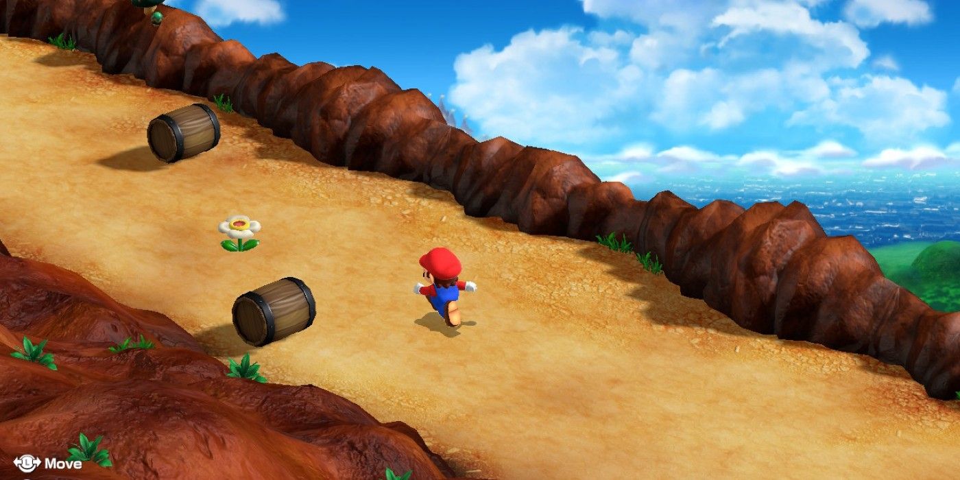 Finding a Flower on Booster Hill in Super Mario RPG​​​​​​​.