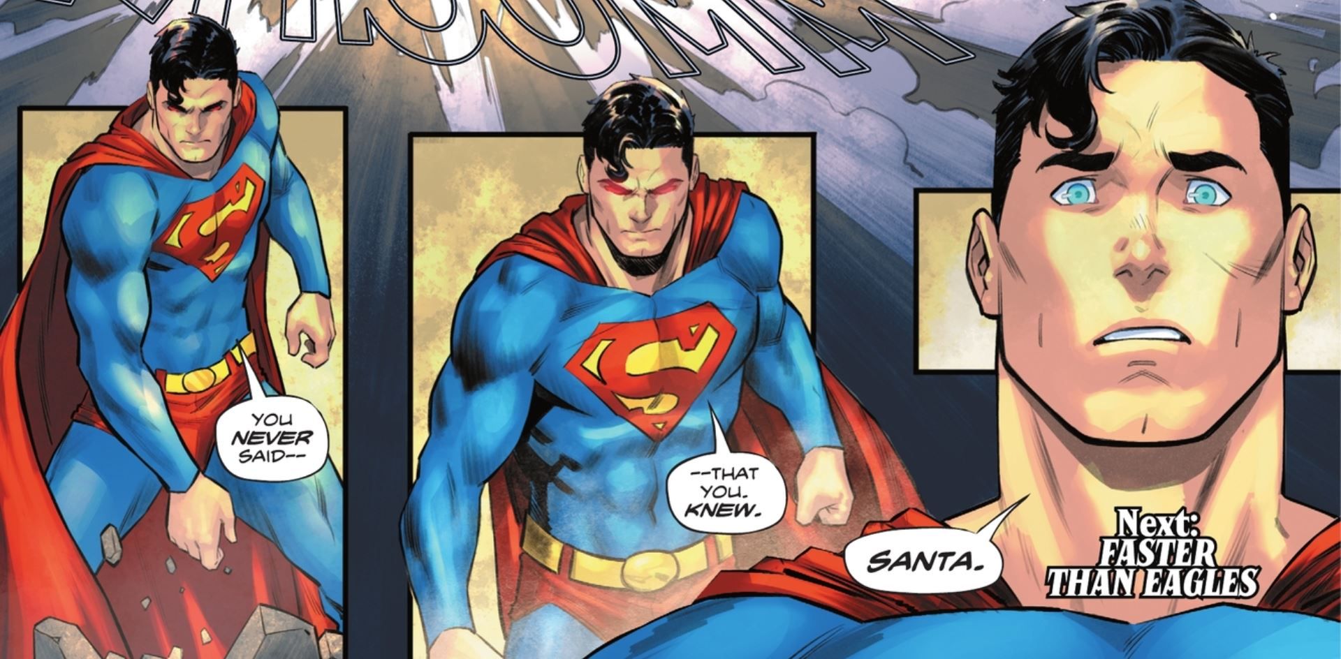 Superman Angry That Batman Lied About Santa DC