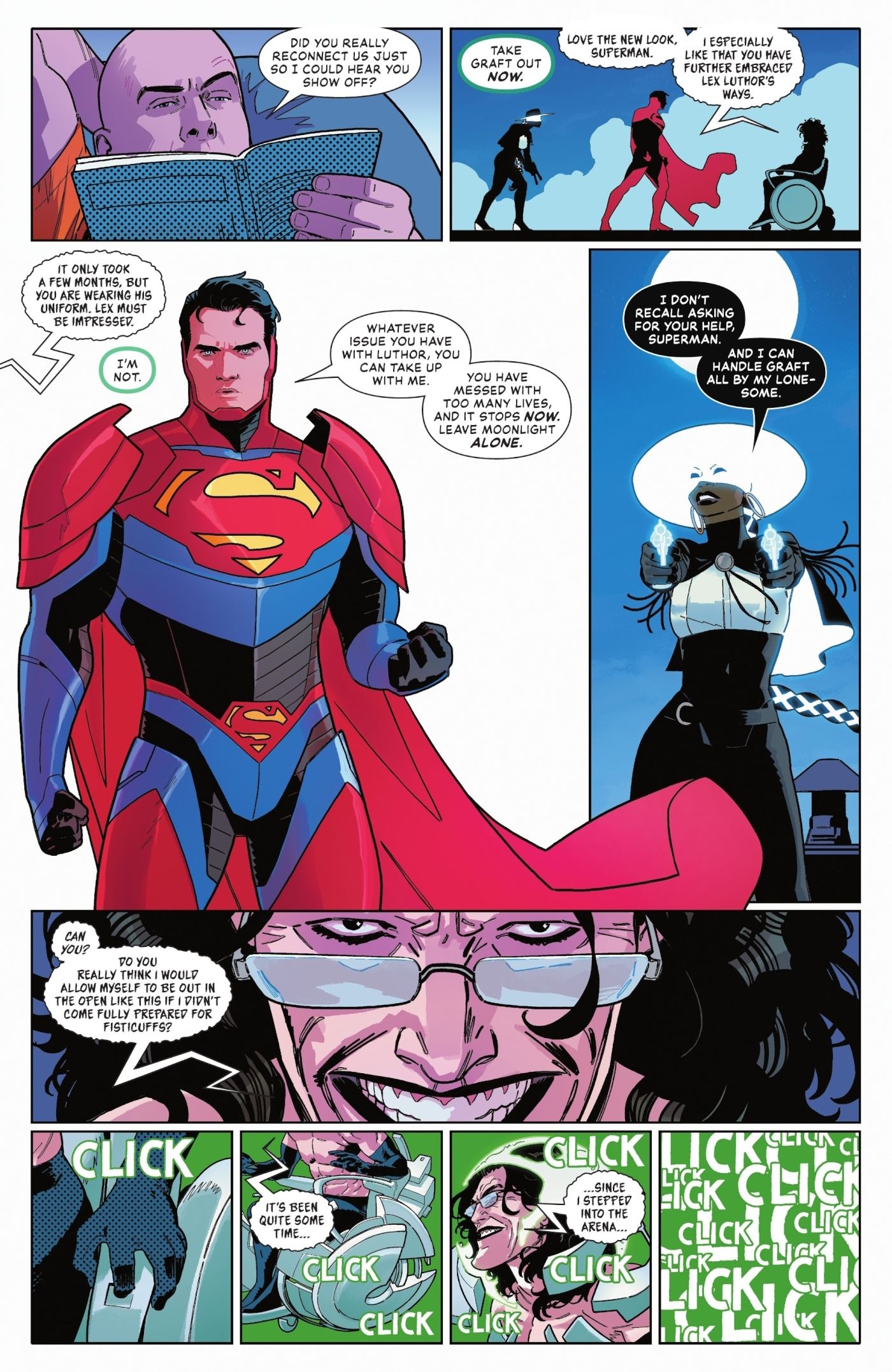 Superman Battles Dr. Graft With Lex&rsquo;s Armor