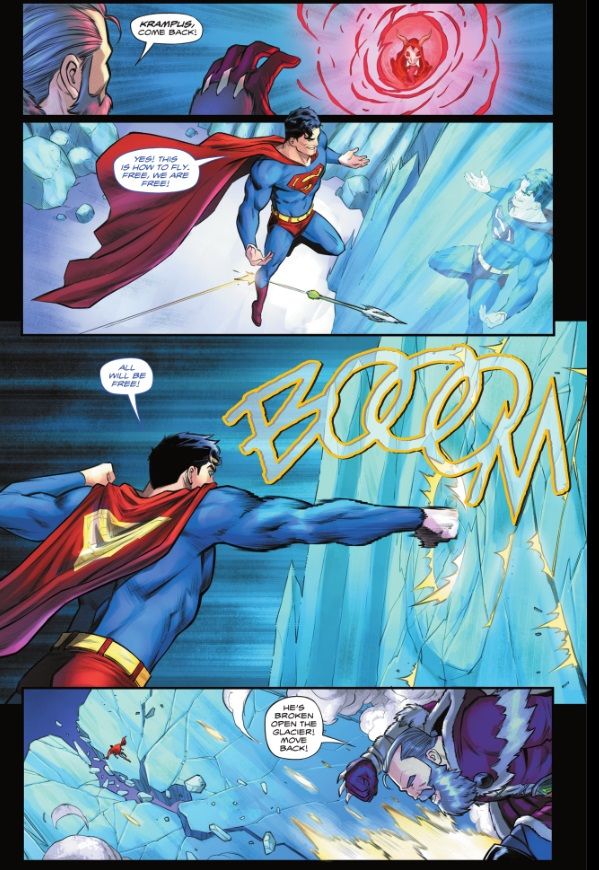 Superman is possessed in Batman Santa Claus Silent Knight #3