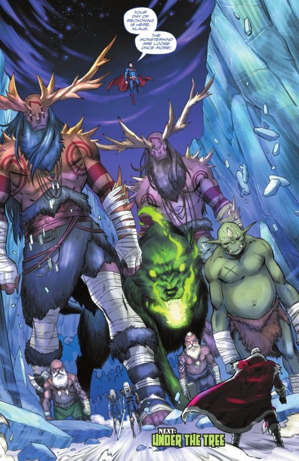 Superman unleases monsters in Batman Santa Claus Silent Knight #3