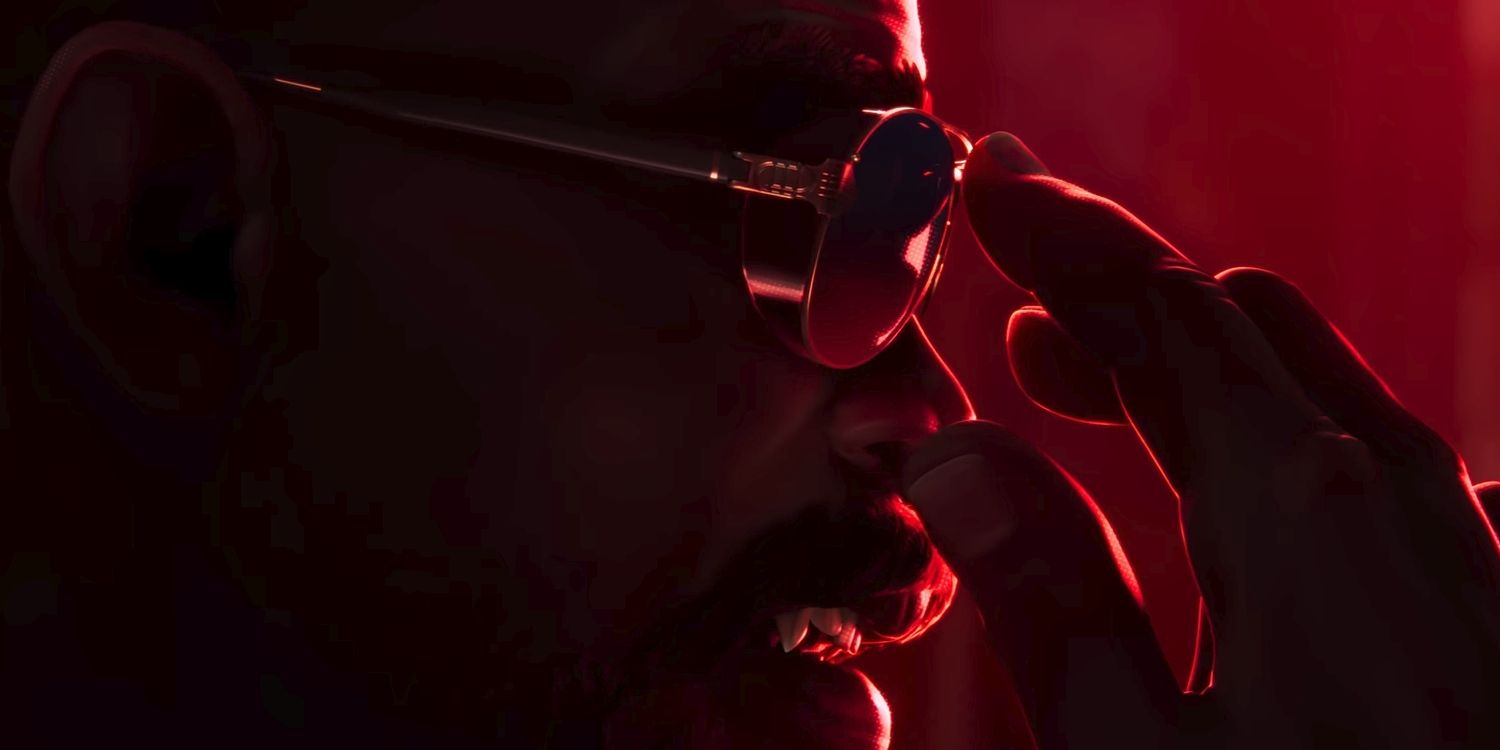 Blade adjusts his sunglasses in a screenshot from the trailer for Marvel's Blade.