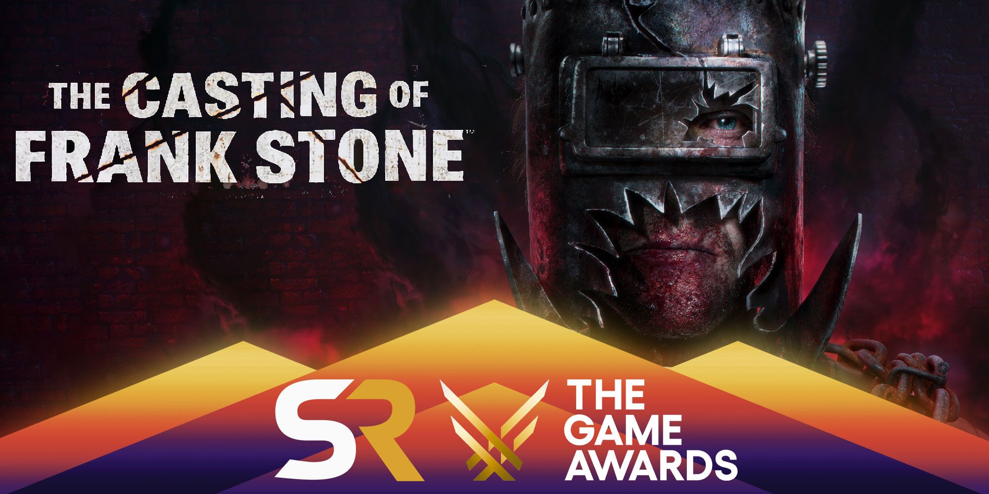 The Casting of Frank Stone with Frank Stone's head and The Game Awards logo. 