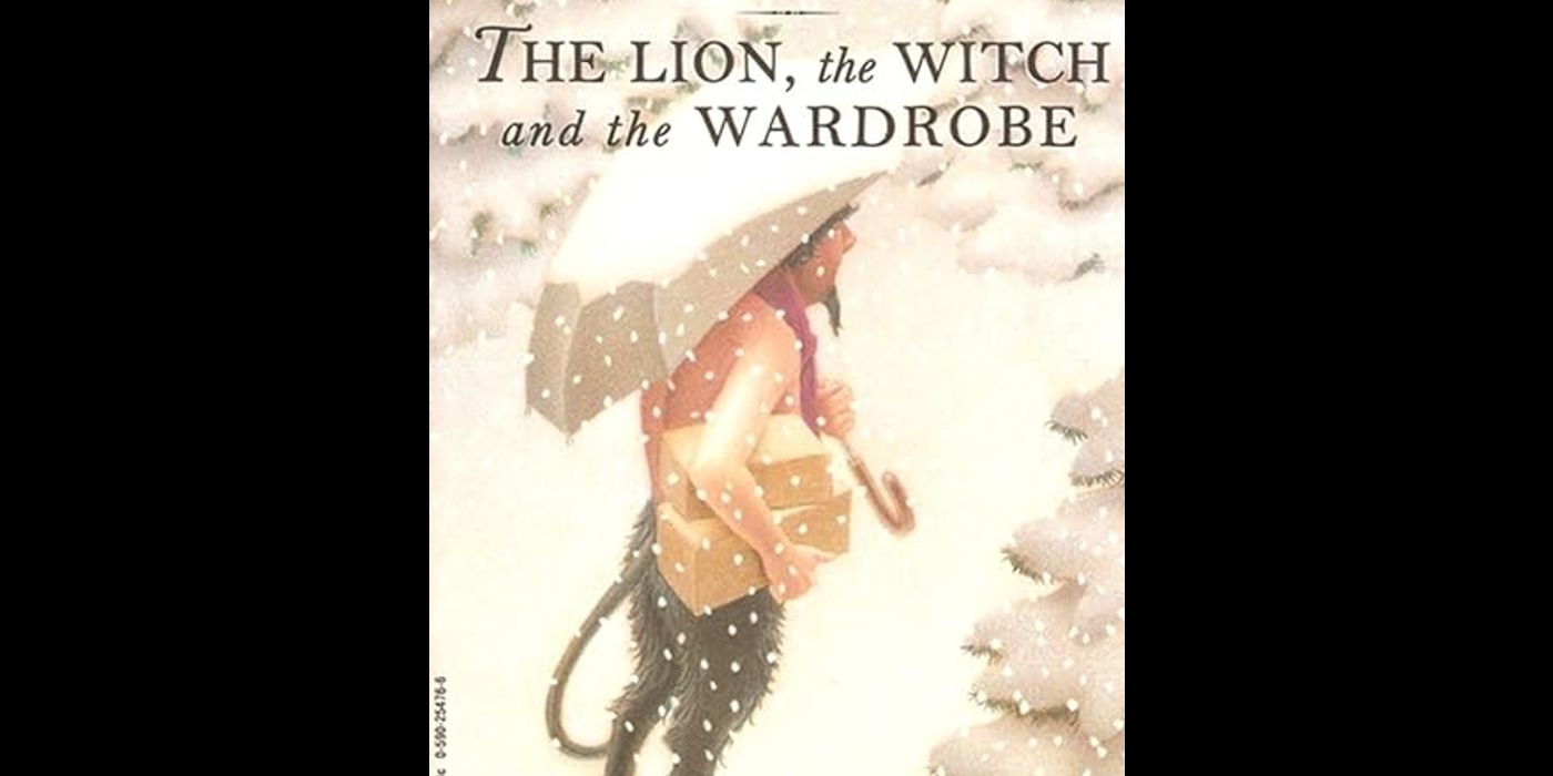 This image shows the cover of The Lion, the Witch, and the Wardrobe, the second chronological book in The Chronicles of Narnia.