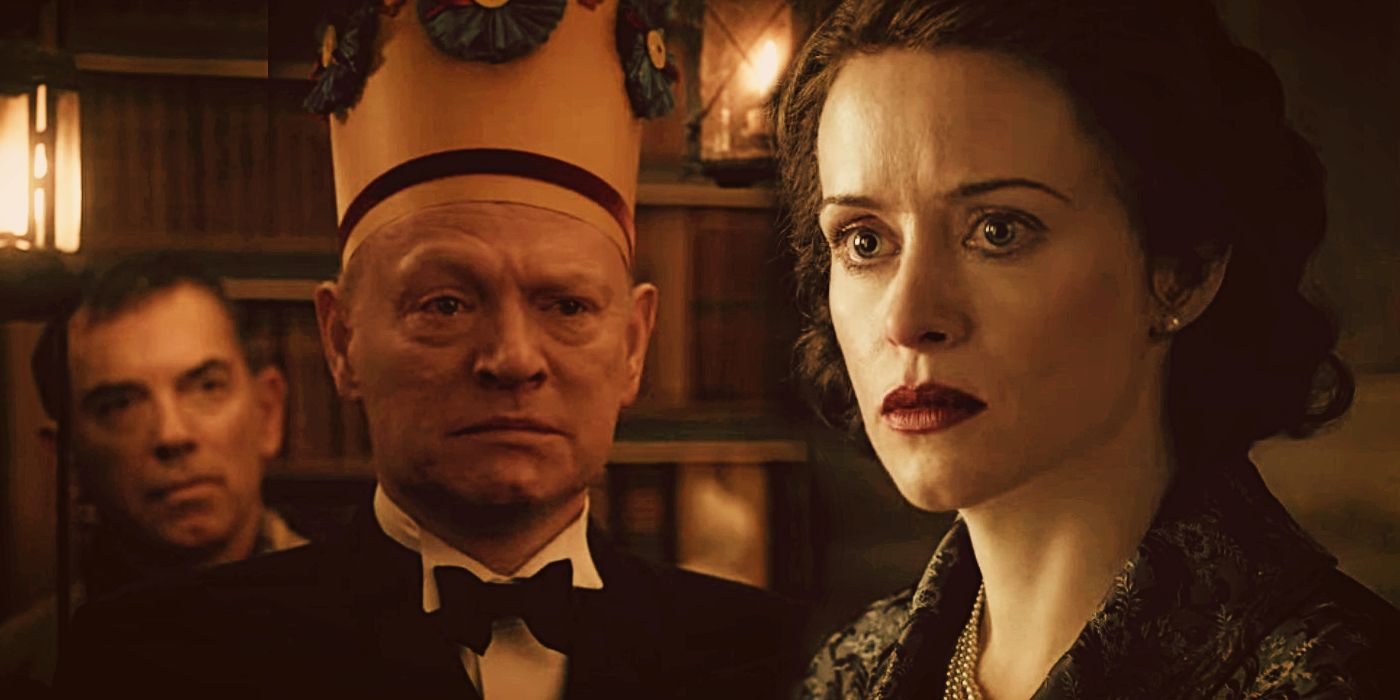 King George VI (Jared Harris) and Queen Elizabeth (Claire Foy) in The Crown