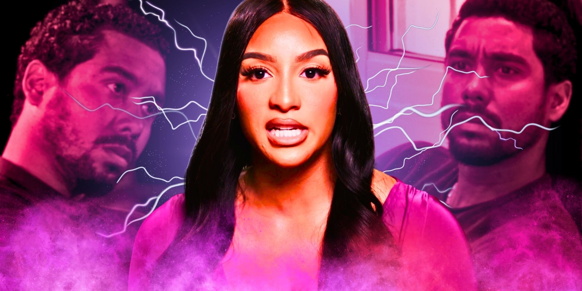 The Family Chantel Chantel Everett and ex Pedro Jimeno montage with lightning bolts