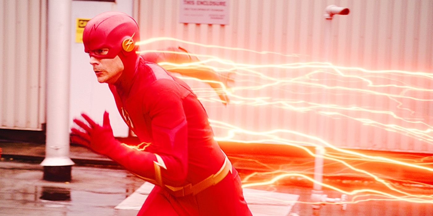 The Flash creating lightning in The Flash