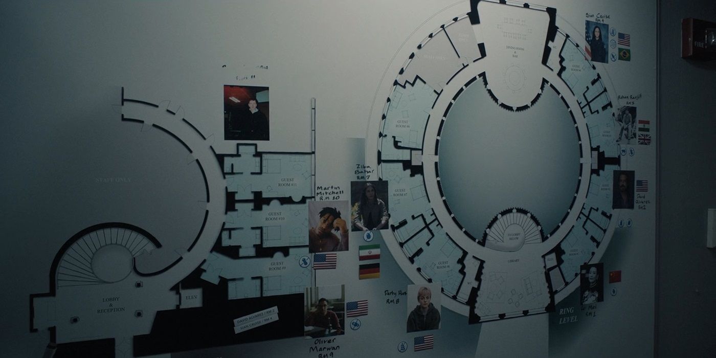 The Layout Of The Hotel in A Murder at the End of the World