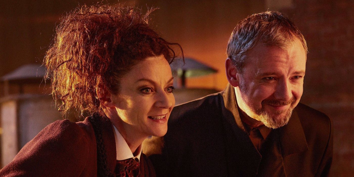 John Simm como Mestre e Michelle Gomez como Missy em Doctor Who