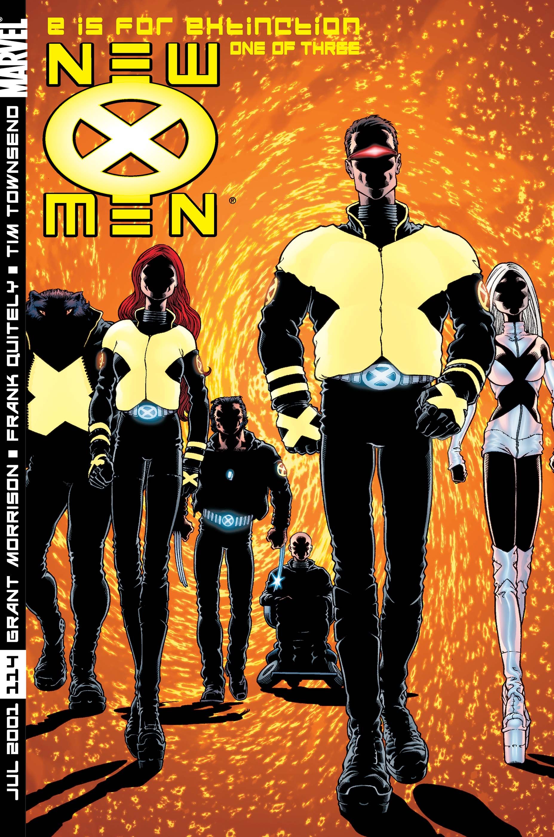 The New X-Men on Frank Quitely's cover to New X-Men #114