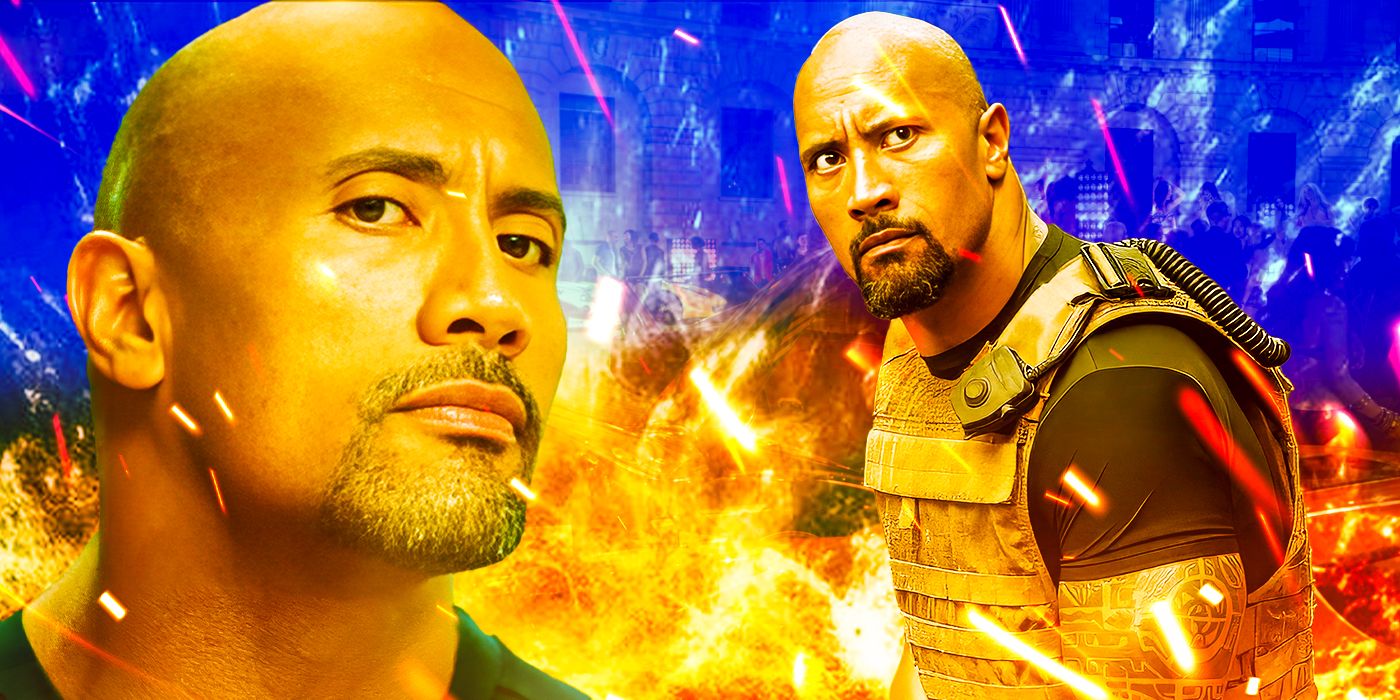 Custom image of The Rock as Luke Hobbs in Fast and Furious