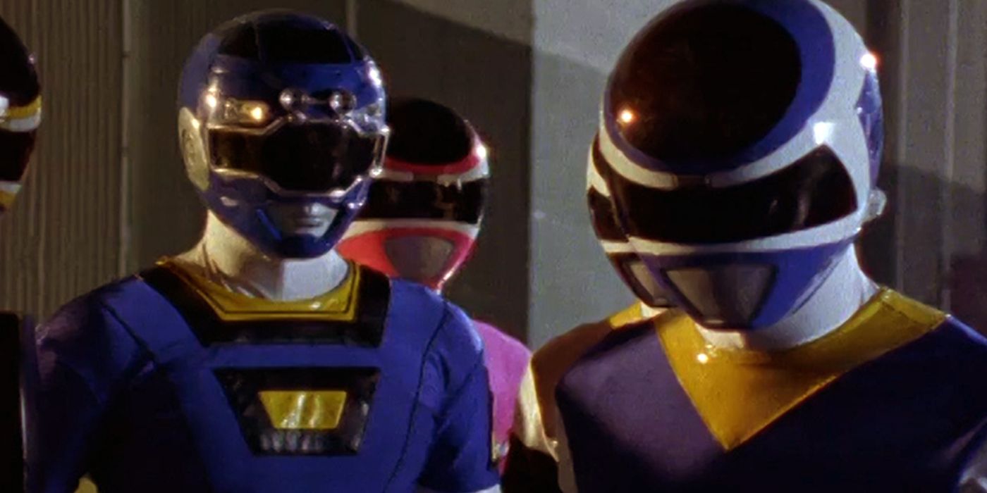 The Turbo Blue Ranger and the Pink, Black, and Blue In Space Rangers