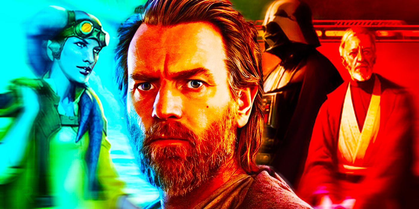 Obi-Wan Kenobi, Darth Vader and a Twi'lek 