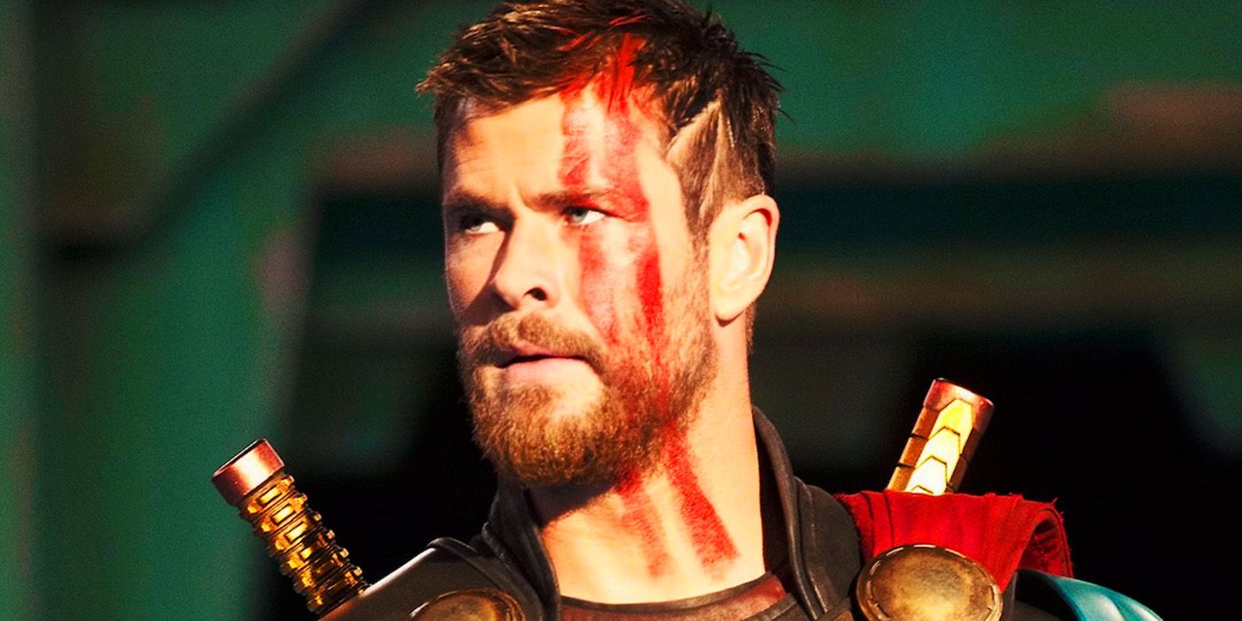 Thor in gladiator armor in Thor Ragnarok