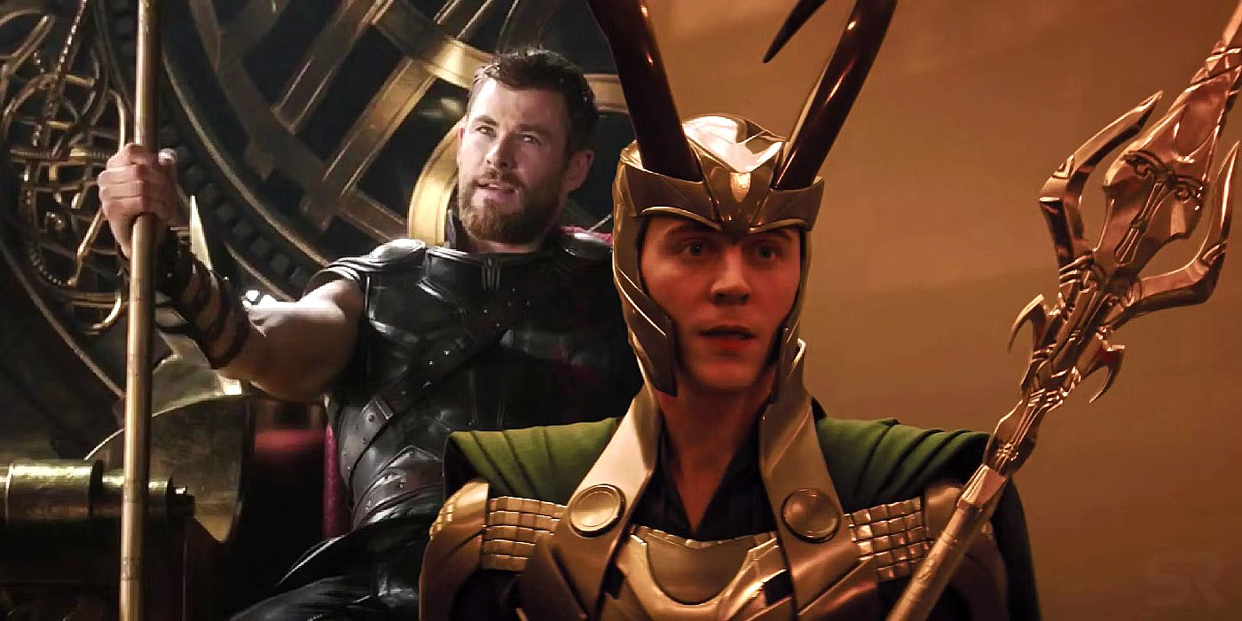 Thor and Loki both holding Gungnir in the MCU