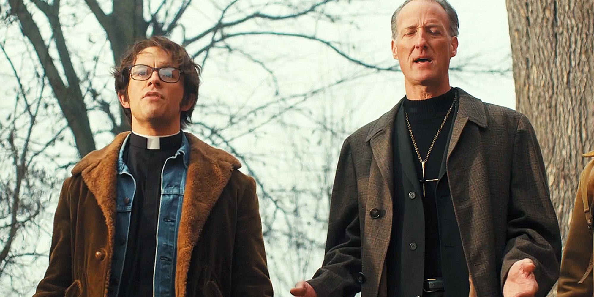 Tim and Father Lawrence in Fellow Travelers episode 6