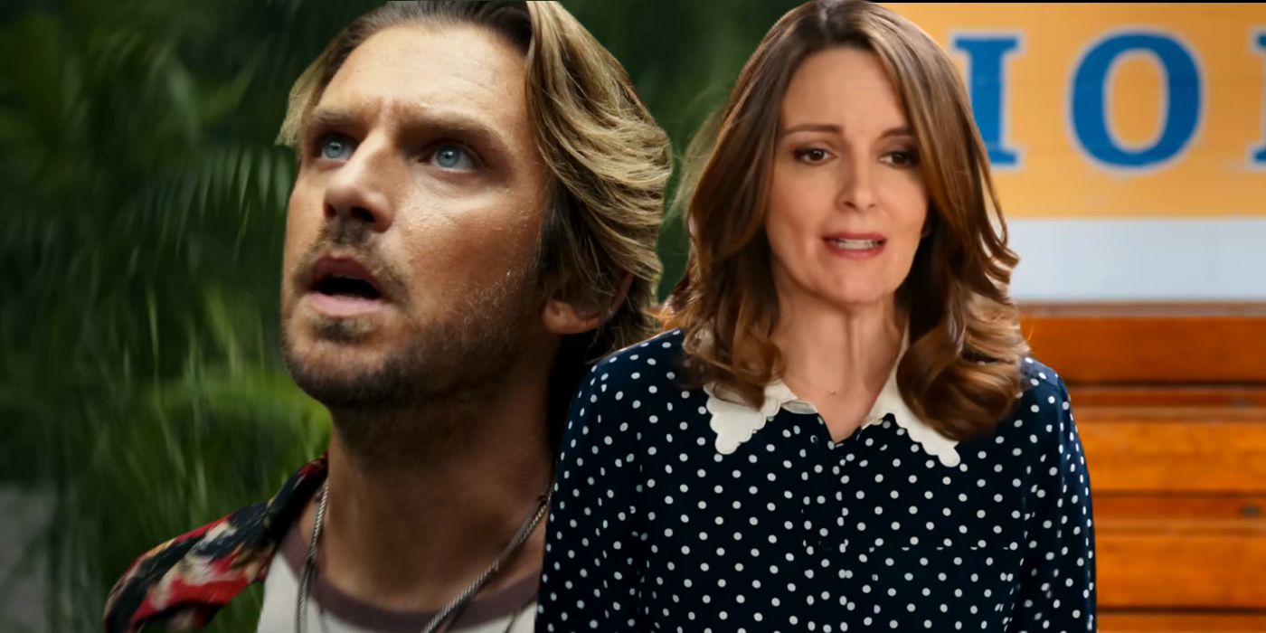 2024 Box Office Could Lose 1 Billion Due To Lack Of Major Hollywood Movies   Tina Fey From Mean Girls 2024 With Dan Stevens From Godzilla X Kong 