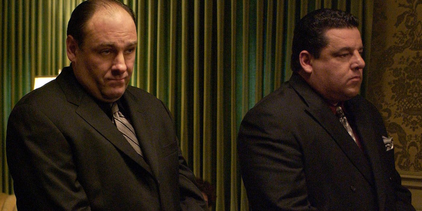 Tony and Bobby in suits in The Sopranos-1