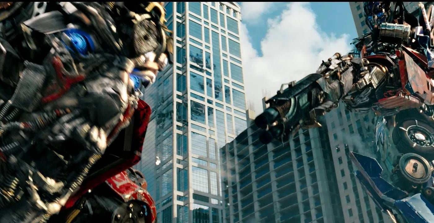 Transformers Dark of the Moon Optimus Prime executes Sentinel Prime