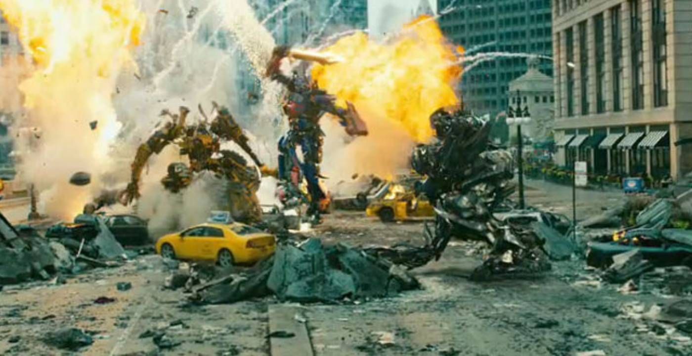 Transformers Rise of the Fallen Chicago Battle Optimus Prime mata Scrapper