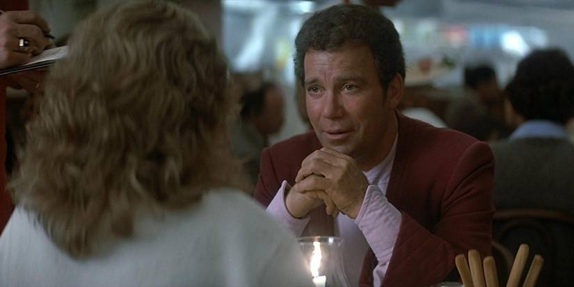 Star Trek IV: The Voyage Home, William Shatner as Admiral James T. Kirk and Catherine Hicks as Dr. Gillian Taylor
