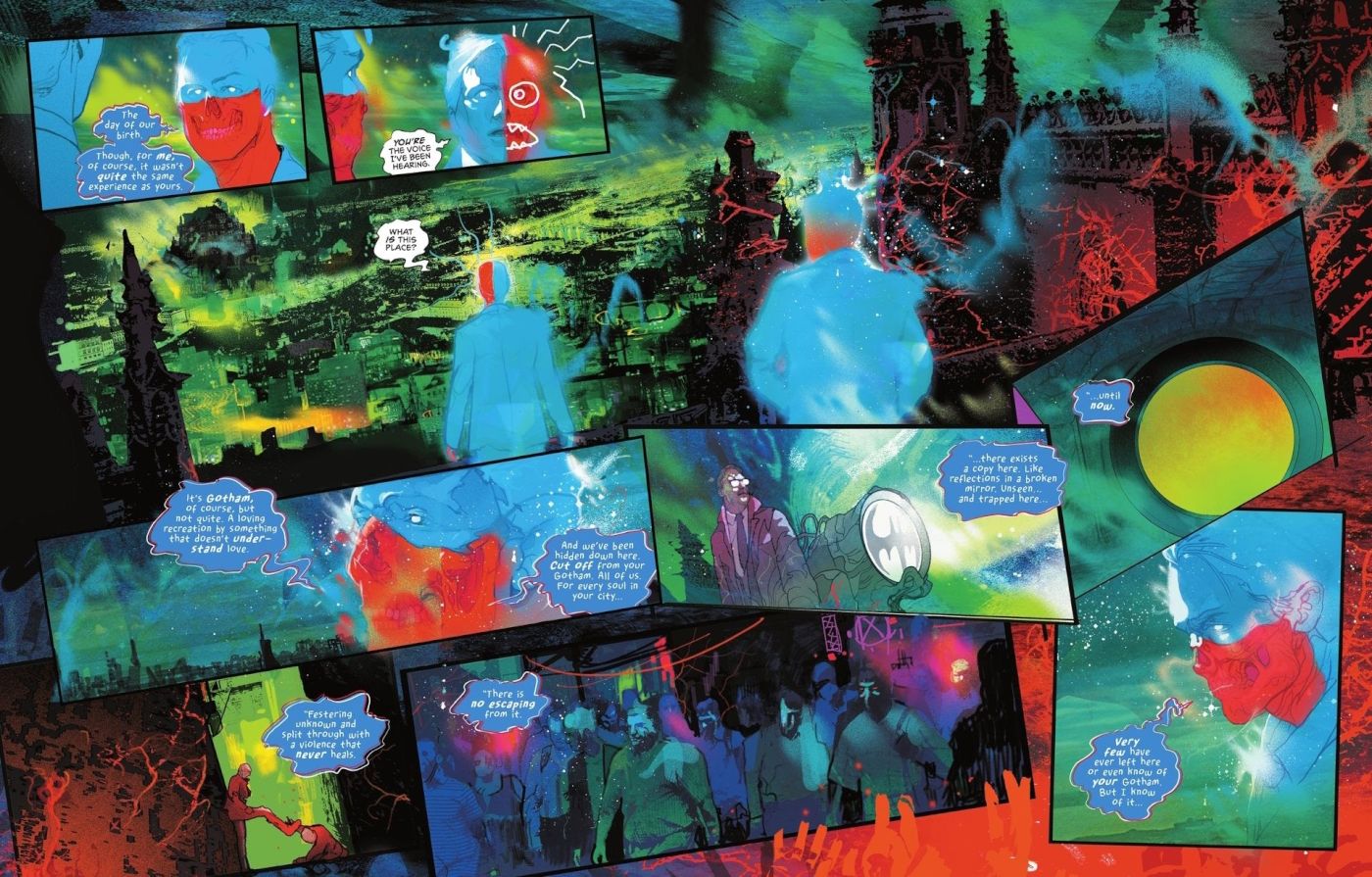 Two-Face Above And Below Explore Gotham Below