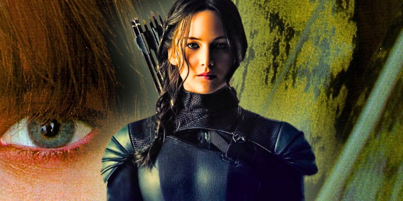 Uglies book cover with Jennifer Lawrence as Katniss from The Hunger Games