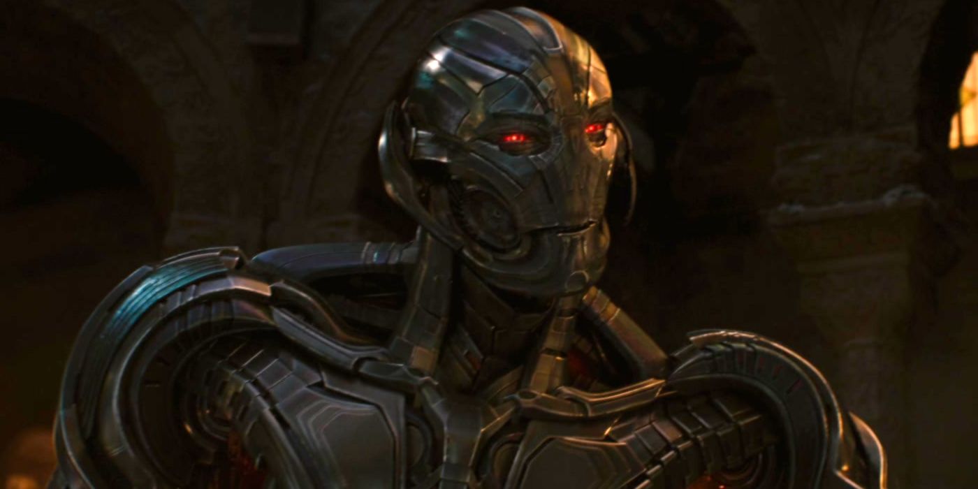 Ultron standing in a church in Avengers: Age of Ultron (2015)