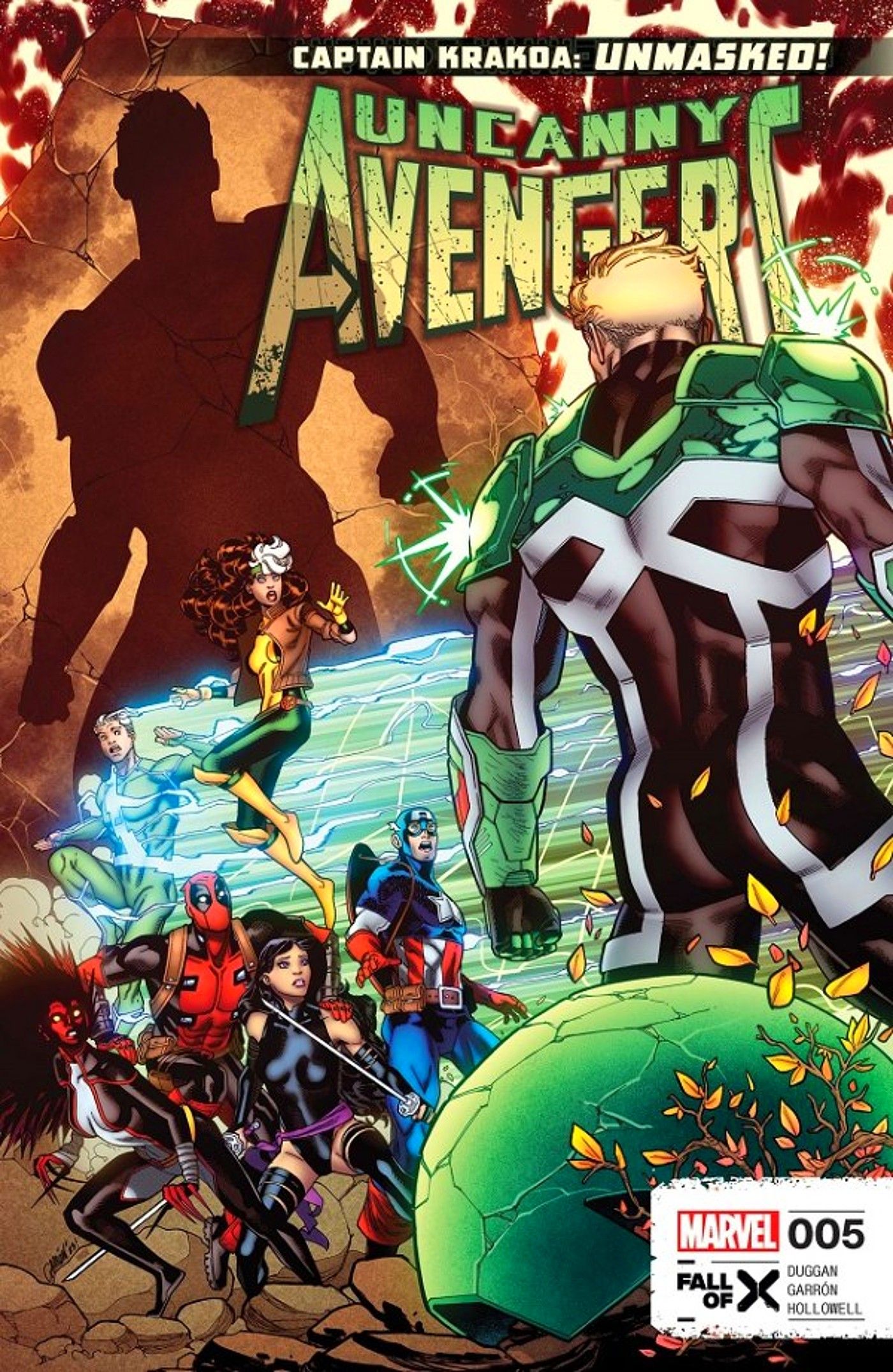 uncanny avengers 5 cover captain krakoa faces captain america's team