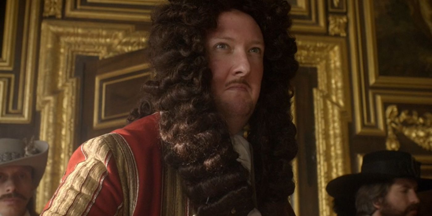 King Charles II looks angry in the Doctor Who episode The Impossible Astronaut