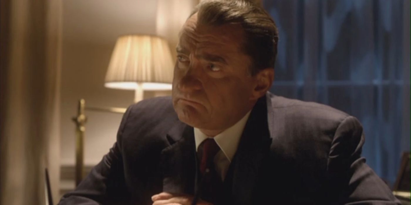 President Richard Nixon sits at his desk in the oval office in Doctor Who