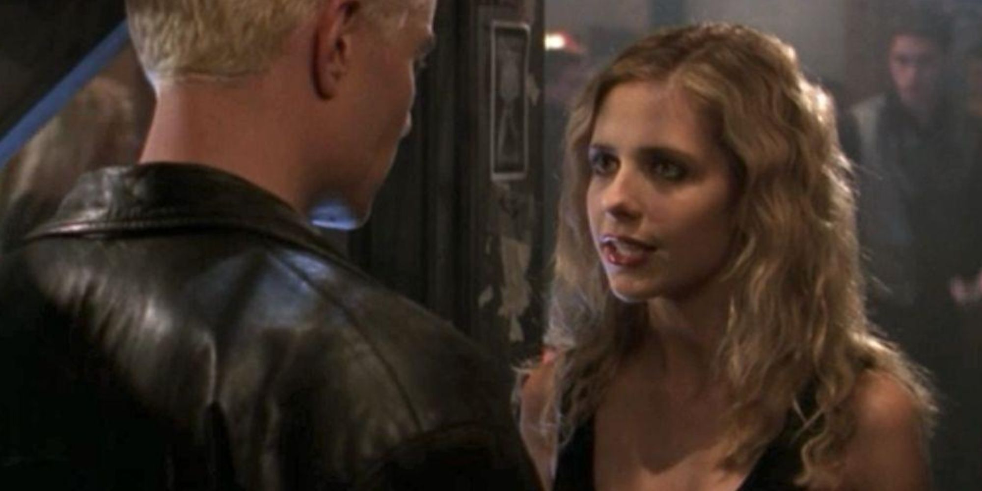 Spike and Buffy in Conversation at a Club in Buffy the Vampire Slayer