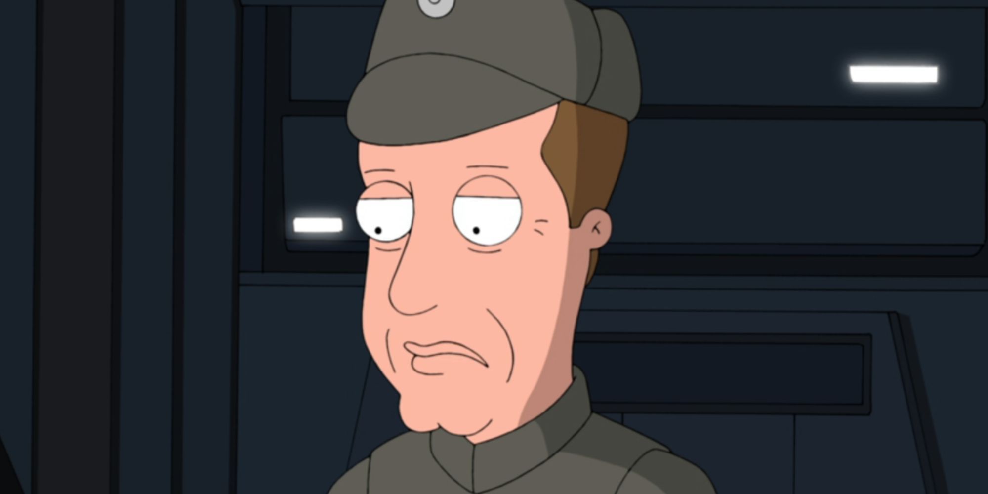 James Woods as General Veers In Family Guy's Something, Something, Something, Dark Side