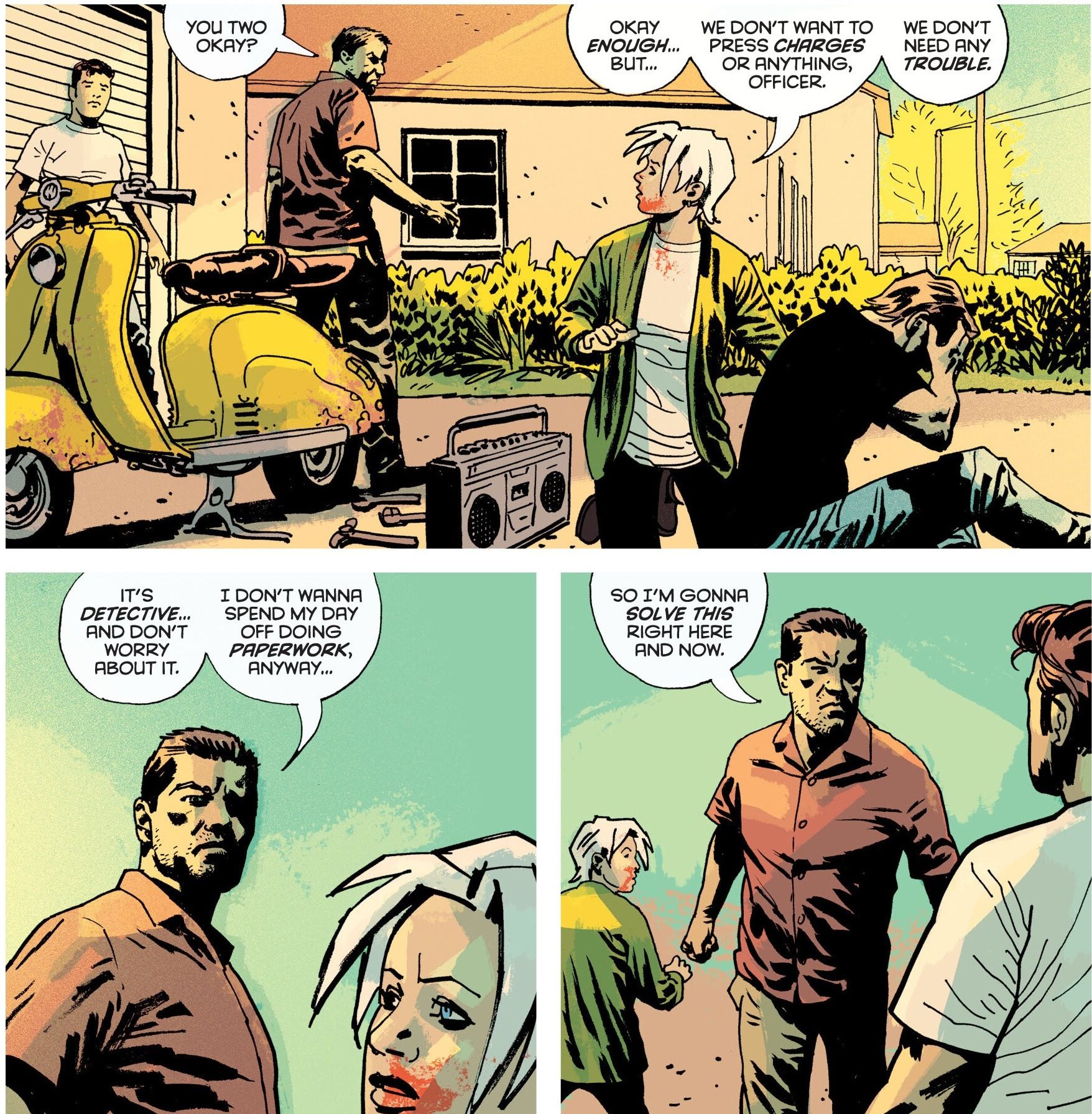 Where the Body Was by Brubaker and Phillips Palmer Shows His Badge