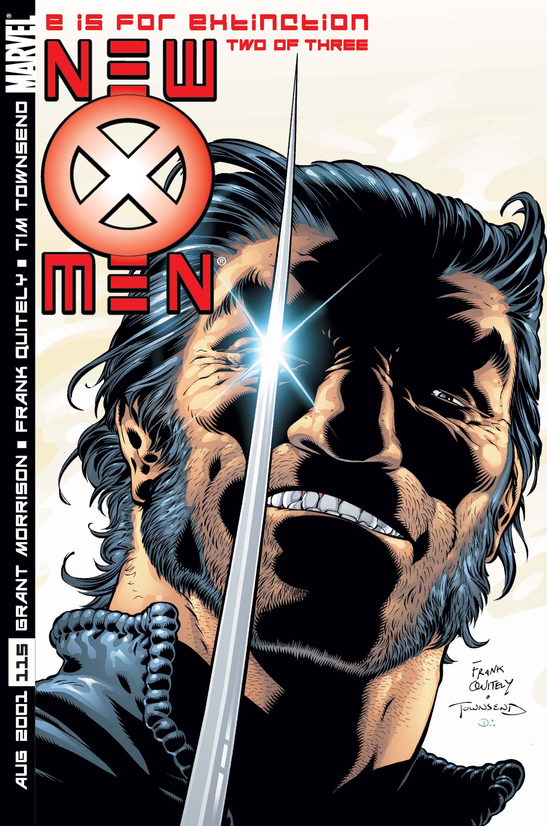 Wolverine on Frank Quitely's cover to New X-Men #115