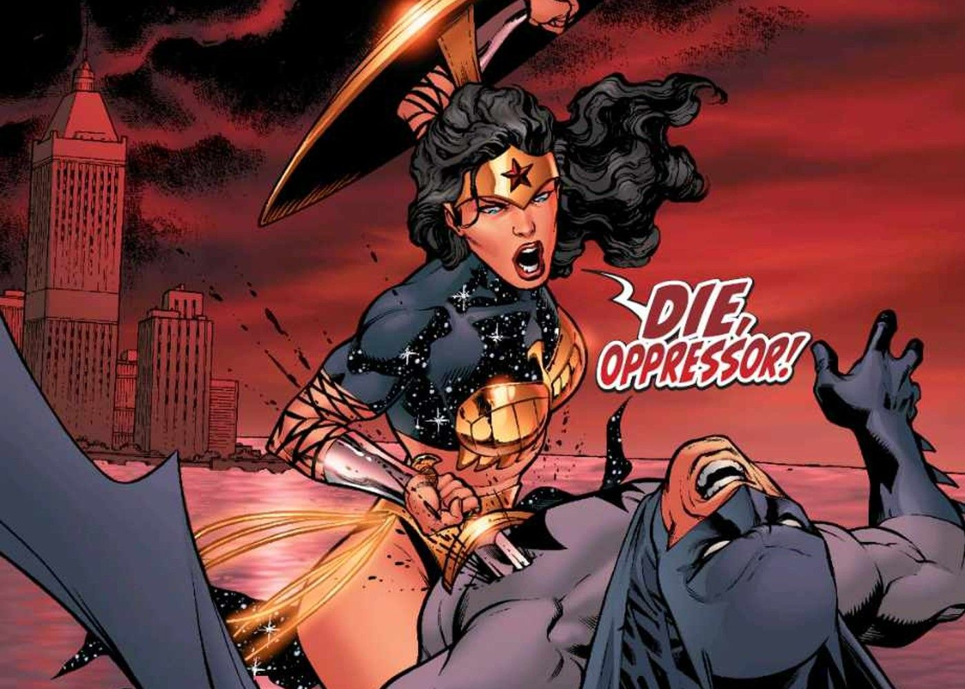 Wonder Woman kills Batman in Superman/Batman #15