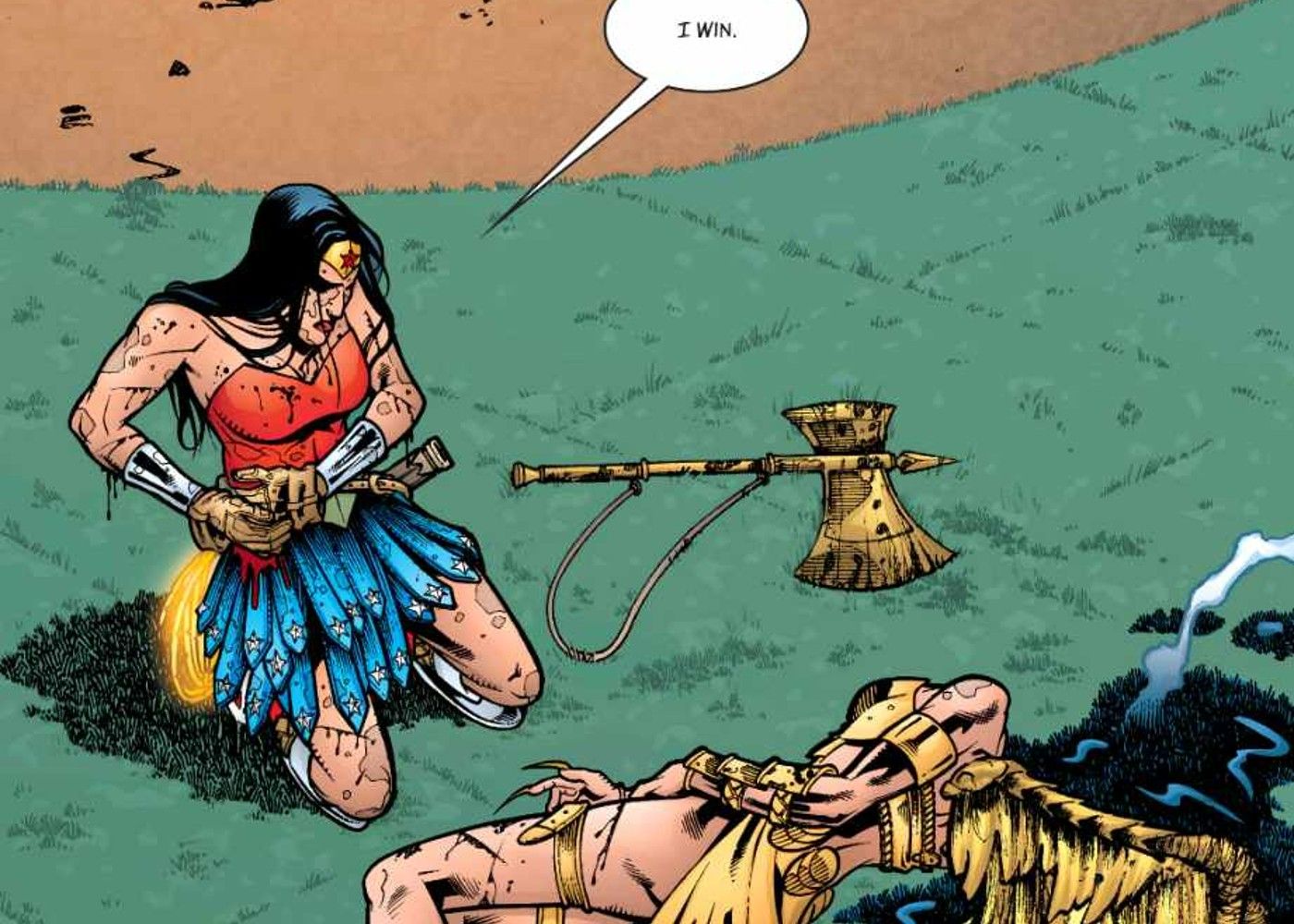 wonder woman kills medousa