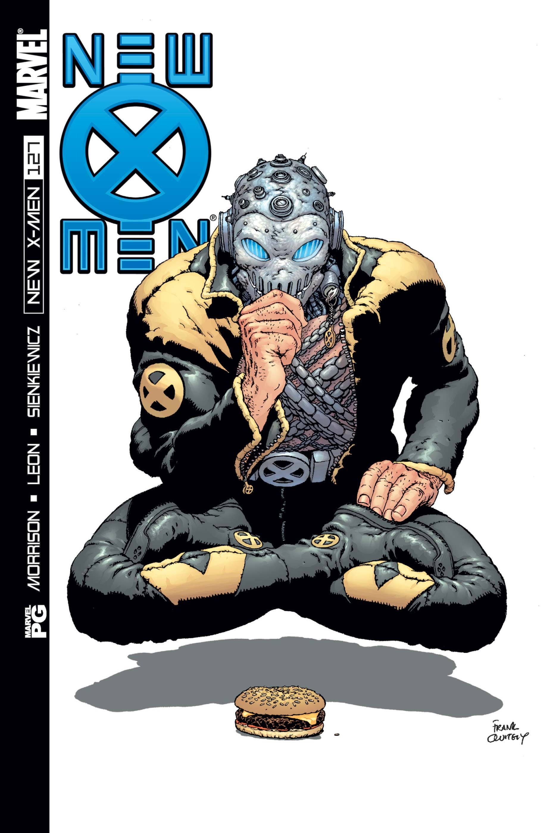 Xorn on Frank Quitely's cover to New X-Men #127