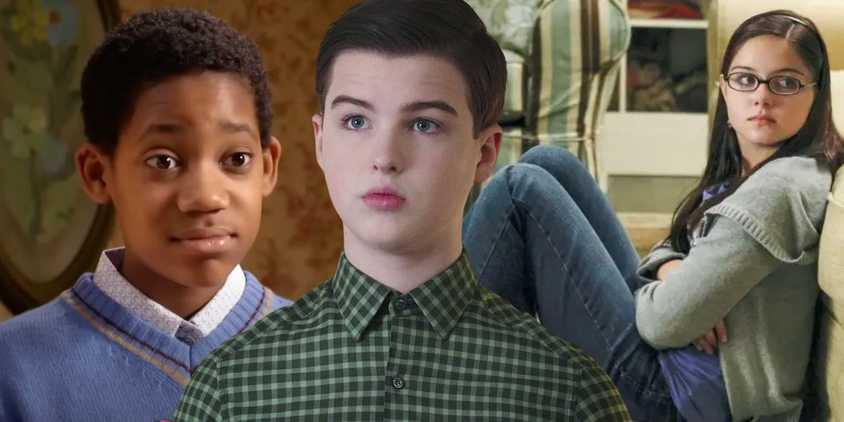 Characters from Young Sheldon, Everybody Hates Chris and Modern Family.