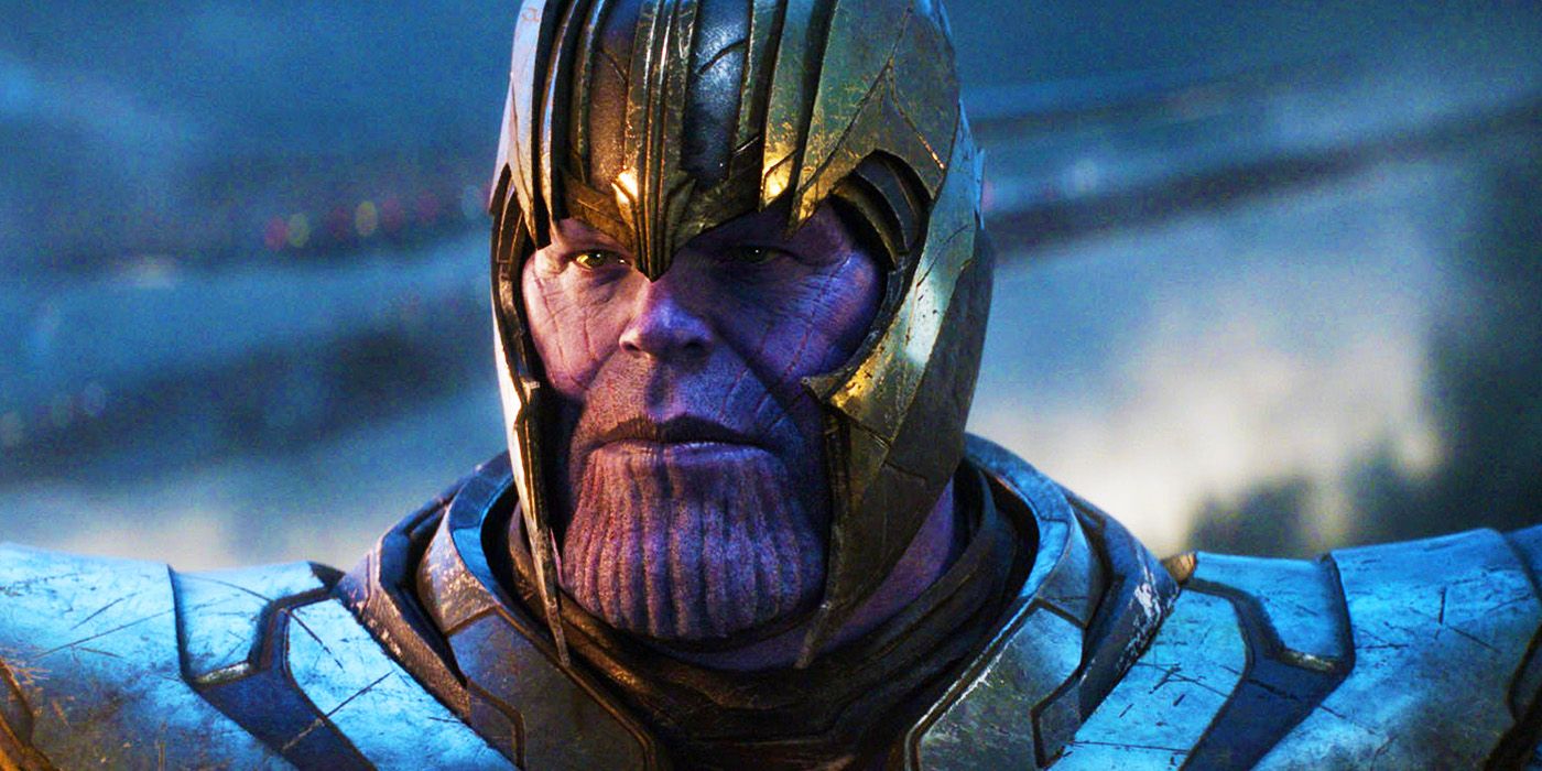 Younger Thanos in full body armor in Avengers Endgame