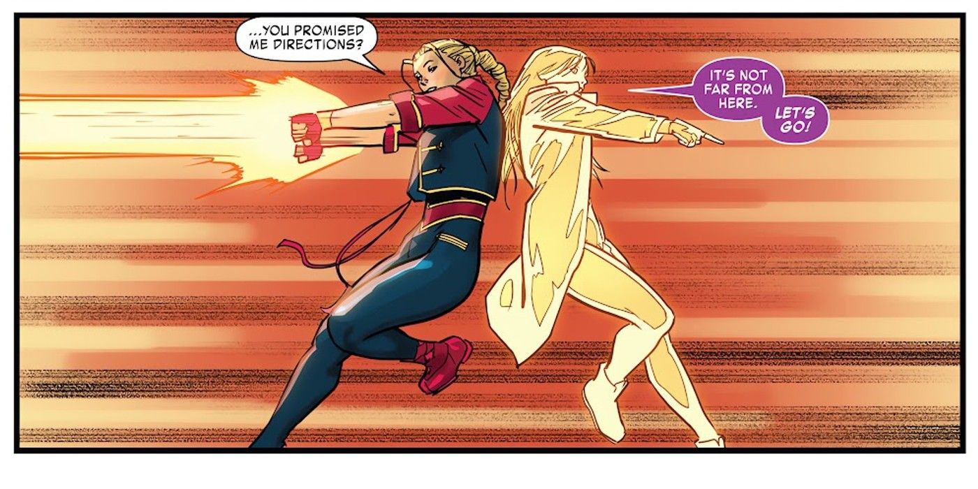 Captain Marvel #2, Yuna Yang gives Captain Marvel directions