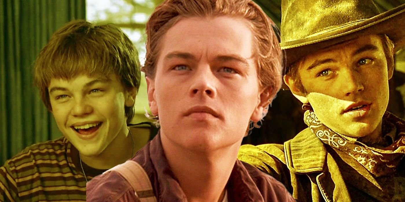 Custom image of Leonardo DiCaprio in What's Eating Gilbert Grape, Titanic and The Quick and the Dead