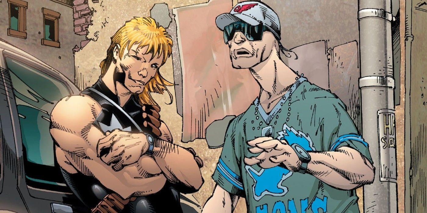 Skrull-Longshot with Darwin in X-Factor.